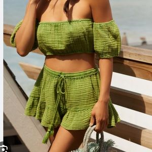 NWT Anthropologie short and top set